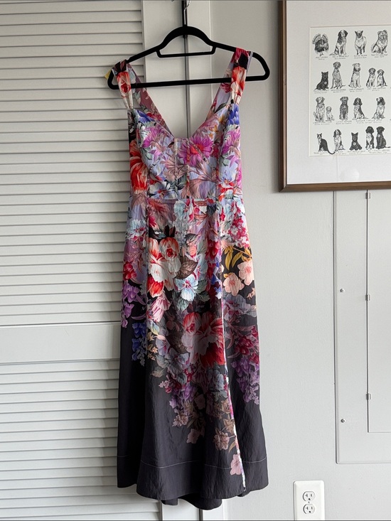Anthropologie Dresses & Skirts - Anthropologie Floral Dress in Black and Multicolor